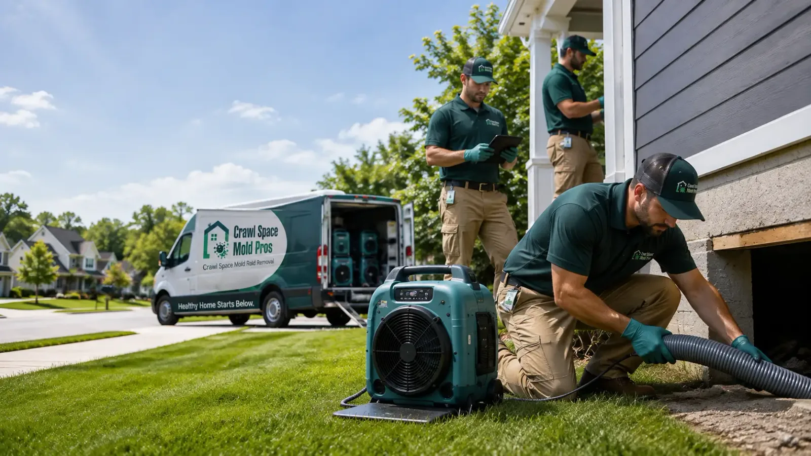 Crawl Space Mold Removal in Peapack, NJ